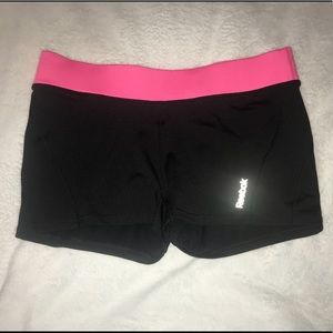 Reebok Black hot pink shorts Sz large